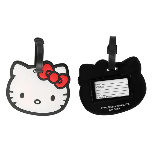 Hello Kitty Sanrio Luggage Tags Set of 2 Bag Charms NWT - Picture 4 of 6